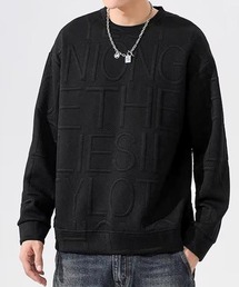 AsaAura（アサオーラ）の「エンボス加工ロゴtシャツ メンズ 長袖（パーカー）」