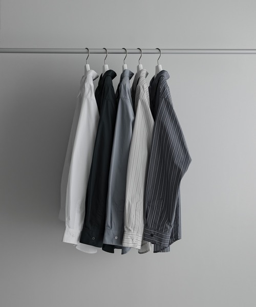 remer(リメール)の「loose basic regular shirt / ルーズベーシックレギュラーシャツ(シャツ/ブラウス・メンズ・ライトグレー/ホワイト/ネイビー/ダークグリーン/サックスブルー・SMALL/X-SMALL/LARGE/MEDIUM)」の6枚目の写真