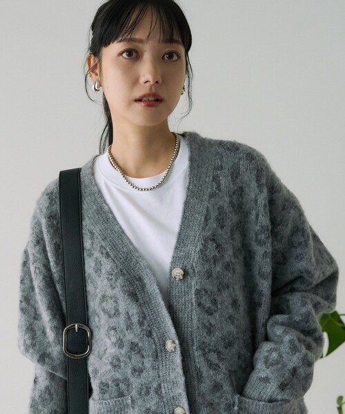 FREAK'S STORE（フリークスストア）の「レオパードニットカーディガン