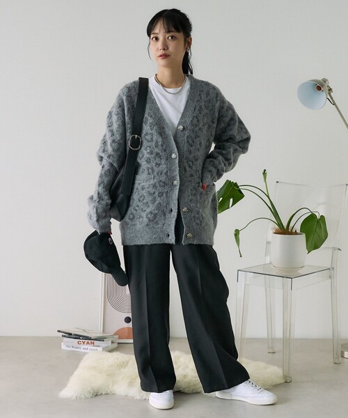 FREAK'S STORE（フリークスストア）の「レオパードニットカーディガン
