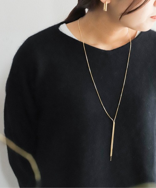 Yフリンジロングネックレス（ネックレス）｜rapiecage（ラピエサージュ） 5,742円