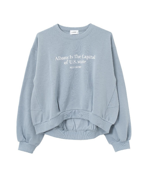 RiCO SUCRE（リコシュクレ）の「【裏起毛】袖ボリュームプルオーバー（スウェット・キッズ・アイボリー/ラベンダー/杢グレー/サックスブルー・160/130/165/150/140）」の12枚目の写真