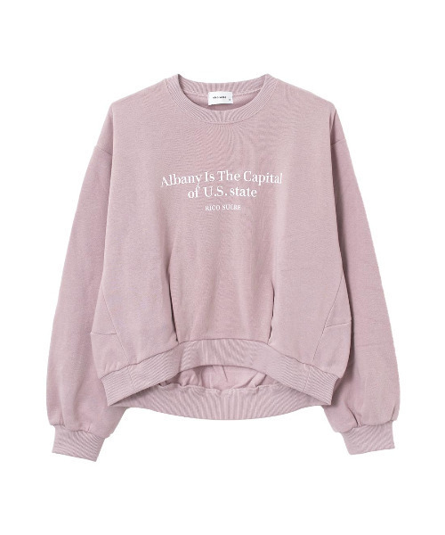 RiCO SUCRE（リコシュクレ）の「【裏起毛】袖ボリュームプルオーバー（スウェット・キッズ・アイボリー/ラベンダー/杢グレー/サックスブルー・160/130/165/150/140）」の13枚目の写真