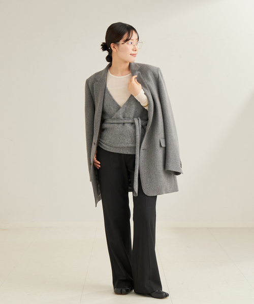 plage（プラージュ）の「イタリア糸 カシュクール ジレ（ニット