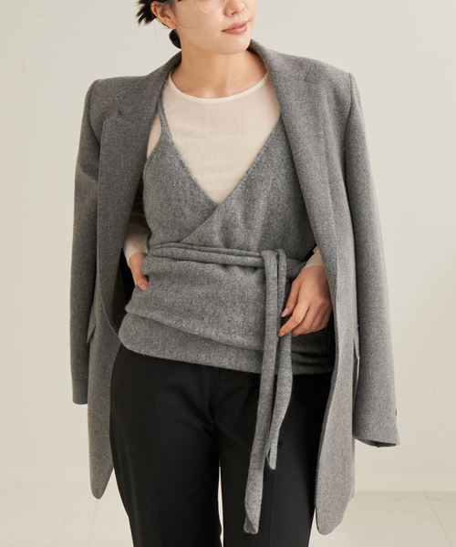 【plage】新品未使用　イタリア糸 カシュクール ジレ イタリア糸 カシュクール ジレ（ニット／セーター）｜Plage