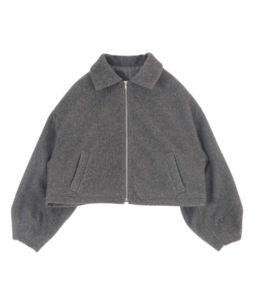 miette（ミエット）の「ボリュームスリーブショートブルゾン（ブルゾン・レディース・アイボリー/チャコール・FREE）」の13枚目の写真