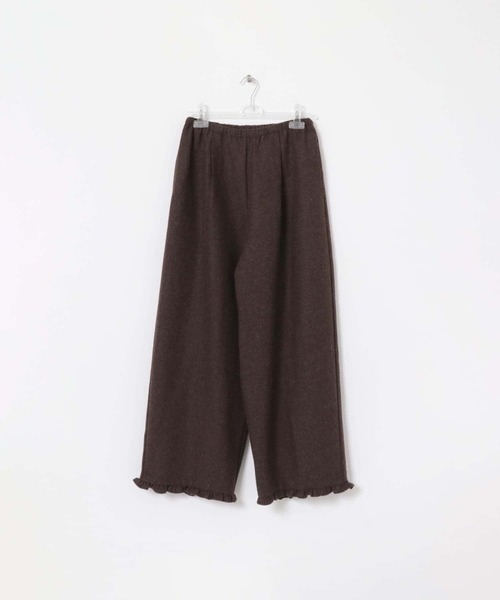 LAATO(ラート)の「wool easy frill pants(その他パンツ・レディース・グレー/ブラウン・FREE)」の1枚目の写真