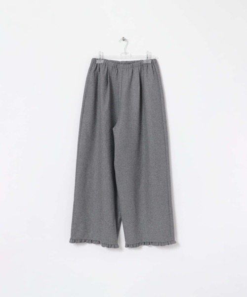 LAATO(ラート)の「wool easy frill pants(その他パンツ・レディース・グレー/ブラウン・FREE)」の2枚目の写真