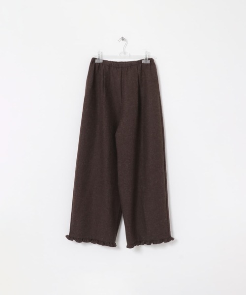 LAATO(ラート)の「wool easy frill pants(その他パンツ・レディース・グレー/ブラウン・FREE)」の5枚目の写真