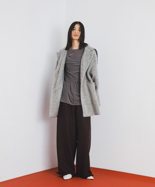 LAATO(ラート)の「wool easy frill pants(その他パンツ・レディース・グレー/ブラウン・FREE)」の18枚目の写真