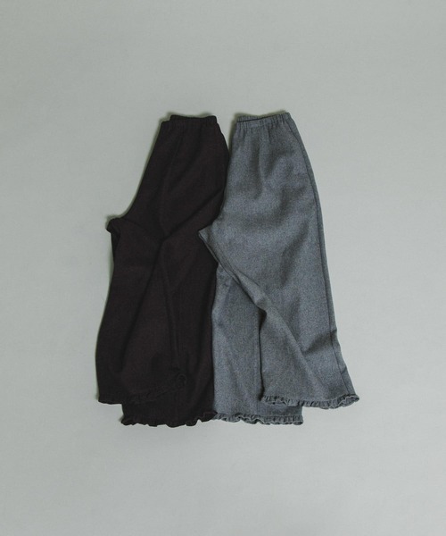 LAATO(ラート)の「wool easy frill pants(その他パンツ・レディース・グレー/ブラウン・FREE)」の19枚目の写真