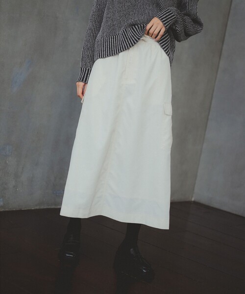 B:MING by BEAMS（ビーミングバイビームス）の「ミリタリー カーゴスカート（S～M）（スカート・レディース・カーキ/ナチュラル/チャコールグレー・MEDIUM/SMALL）」の3枚目の写真