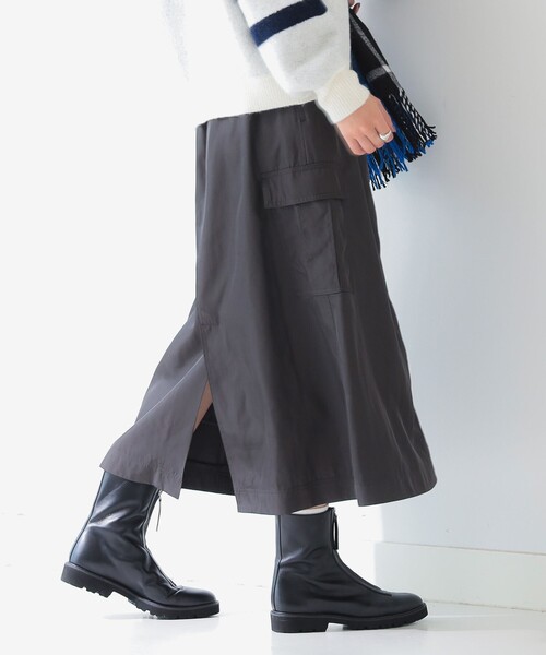 B:MING by BEAMS（ビーミングバイビームス）の「ミリタリー カーゴスカート（S～M）（スカート・レディース・カーキ/ナチュラル/チャコールグレー・MEDIUM/SMALL）」の2枚目の写真