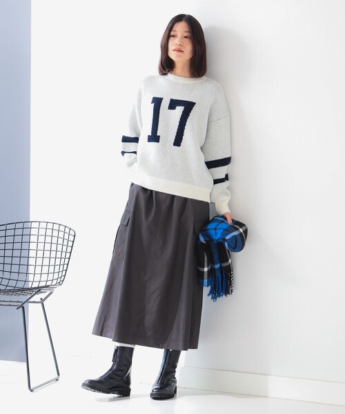 B:MING by BEAMS（ビーミングバイビームス）の「ミリタリー カーゴスカート（S～M）（スカート・レディース・カーキ/ナチュラル/チャコールグレー・MEDIUM/SMALL）」の7枚目の写真