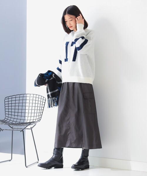 B:MING by BEAMS（ビーミングバイビームス）の「ミリタリー カーゴスカート（S～M）（スカート・レディース・カーキ/ナチュラル/チャコールグレー・MEDIUM/SMALL）」の8枚目の写真