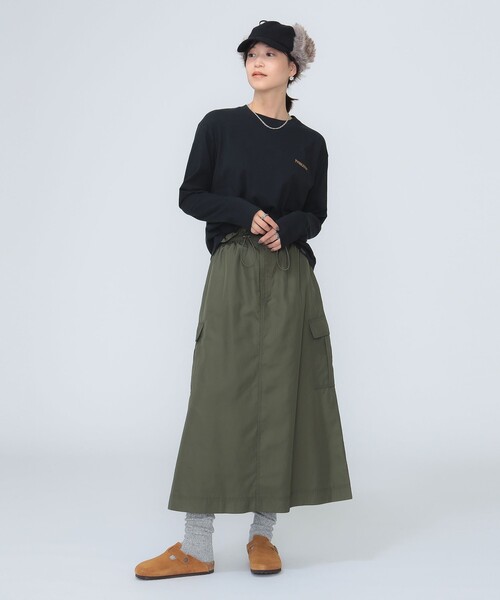 B:MING by BEAMS（ビーミングバイビームス）の「ミリタリー カーゴスカート（S～M）（スカート・レディース・カーキ/ナチュラル/チャコールグレー・MEDIUM/SMALL）」の12枚目の写真