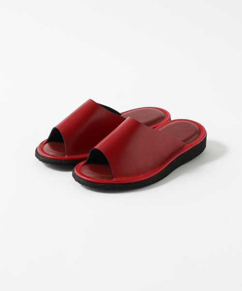 KEESE/キース】 LEATHER SLIPPER レザースリッパ（ラグ/マット