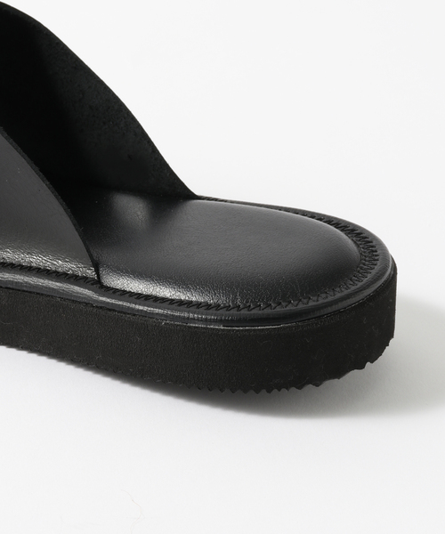 ⭐︎新品未使用⭐︎ SLIPPER レザー 28cm KEESE/キース】 LEATHER SLIPPER レザースリッパ（ラグ/マット