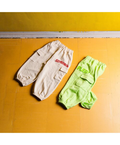 BREEZE(ブリーズ)の「【BREEZE NEW JACK・セットアップ可】ストリートカットソーパンツ(スウェットパンツ・キッズ・キナリ/ライム・90/100/110/120/130/140/150/160)」の8枚目の写真