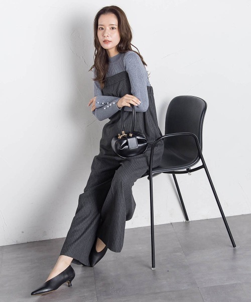 VICKY（ビッキー）の「ストライプサロペット≪手洗い可能 