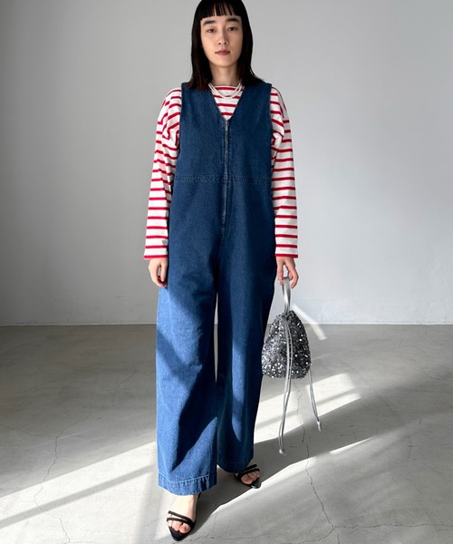 Doux archives（ドゥアルシーヴ）の「デニムサロペット（サロペット