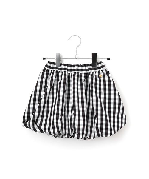 MAKE YOUR DAY（メイクユアデイ）の「チェックバルーンスカート■80～140cm（スカート・キッズ・ブラック/ネイビー・90/120/130/140/80/100/110）」の9枚目の写真