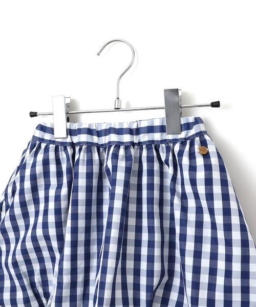 MAKE YOUR DAY（メイクユアデイ）の「チェックバルーンスカート■80～140cm（スカート・キッズ・ブラック/ネイビー・90/120/130/140/80/100/110）」の12枚目の写真