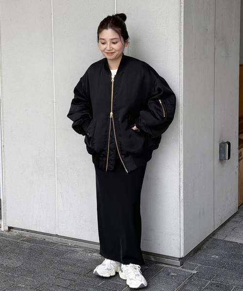 JOURNAL STANDARD（ジャーナルスタンダード）の「パッファー MA-1（MA-1・レディース・ブラック/ブラウン・FREE）」の7枚目の写真