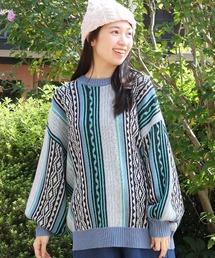 メキシカンラグニットプルオーバー