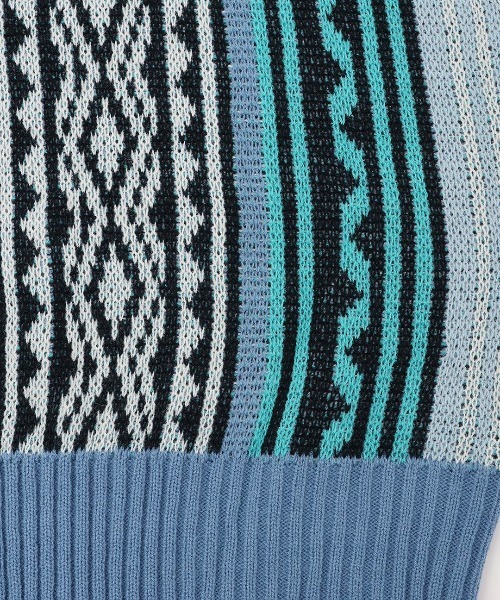 チチカカ（チチカカ）の「メキシカンラグニットプルオーバー（ニット/セーター・レディース・キャメル/ブルー・FREE）」の11枚目の写真