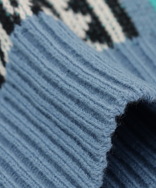 チチカカ（チチカカ）の「メキシカンラグニットプルオーバー（ニット/セーター・レディース・キャメル/ブルー・FREE）」の13枚目の写真