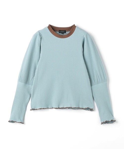 green label relaxing（グリーンレーベルリラクシング）の「TJ テレコプルオーバー パフスリーブ / キッズ  100cm-130cm（Tシャツ/カットソー・キッズ・ライトブルー/ブラック/マスタード・100cm/120cm/130cm/110cm）」の10枚目の写真