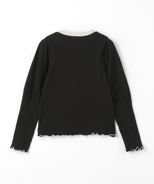 green label relaxing（グリーンレーベルリラクシング）の「TJ テレコプルオーバー パフスリーブ / キッズ  100cm-130cm（Tシャツ/カットソー・キッズ・ライトブルー/ブラック/マスタード・100cm/120cm/130cm/110cm）」の15枚目の写真