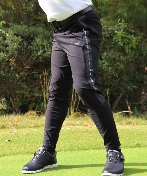 (RM)【LUXE/R GOLF】ストレッチ ブロード サイドライン プリント イージー チノパンツ（チノパンツ）｜LUXE/R GOLF（ラグジュ ゴルフ）