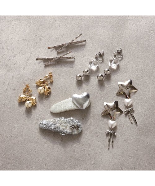 algy（アルジー）の「クリアハートイヤリング（イヤリング・キッズ・シルバー・FREE）」の3枚目の写真