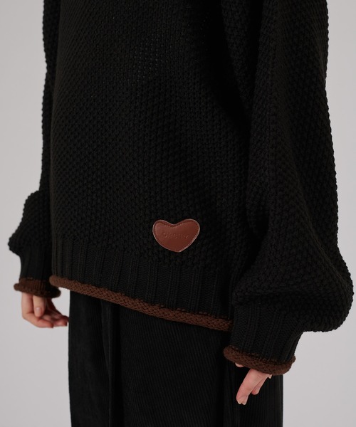 BI-COLOR ROLL DESIGN KNIT / バイカラーロールニット（ニット/セーター）｜ONCILY（オンシェリー）