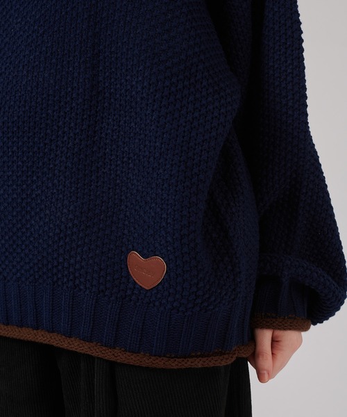 BI-COLOR ROLL DESIGN KNIT / バイカラーロールニット（ニット/セーター）｜ONCILY（オンシェリー）