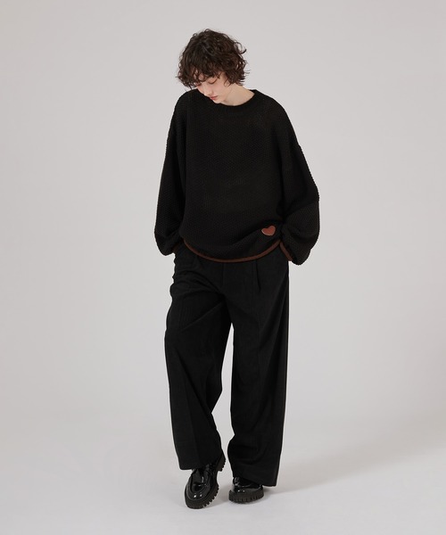 BI-COLOR ROLL DESIGN KNIT / バイカラーロールニット（ニット/セーター）｜ONCILY（オンシェリー）