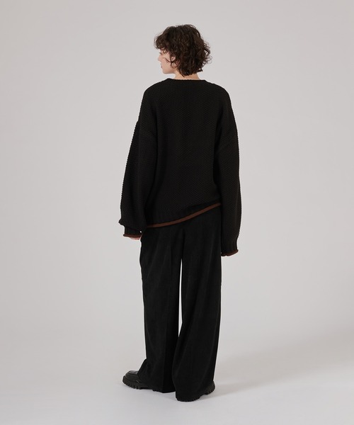 BI-COLOR ROLL DESIGN KNIT / バイカラーロールニット（ニット/セーター）｜ONCILY（オンシェリー）