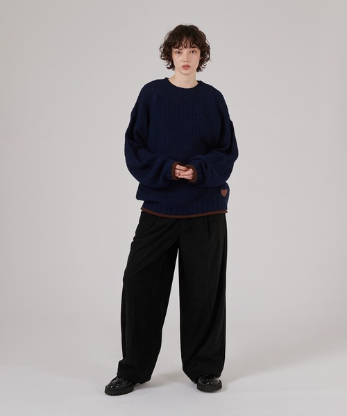 BI-COLOR ROLL DESIGN KNIT / バイカラーロールニット（ニット/セーター）｜ONCILY（オンシェリー）