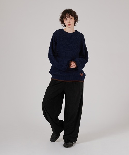 BI-COLOR ROLL DESIGN KNIT / バイカラーロールニット（ニット/セーター）｜ONCILY（オンシェリー）