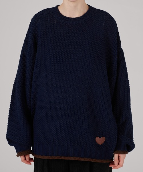 BI-COLOR ROLL DESIGN KNIT / バイカラーロールニット（ニット/セーター）｜ONCILY（オンシェリー）