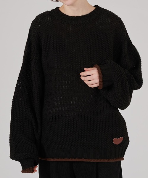 BI-COLOR ROLL DESIGN KNIT / バイカラーロールニット（ニット/セーター）｜ONCILY（オンシェリー）