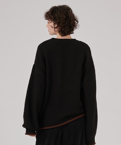 BI-COLOR ROLL DESIGN KNIT / バイカラーロールニット（ニット/セーター）｜ONCILY（オンシェリー）