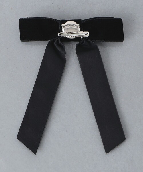 UNITED ARROWS（ユナイテッドアローズ）の「フラワーリボン 2WAY ヘアクリップ（バレッタ/ヘアクリップ・レディース・ブラック・FREE）」の3枚目の写真