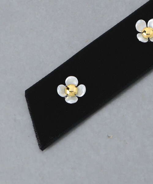 UNITED ARROWS（ユナイテッドアローズ）の「フラワーリボン 2WAY ヘアクリップ（バレッタ/ヘアクリップ・レディース・ブラック・FREE）」の6枚目の写真