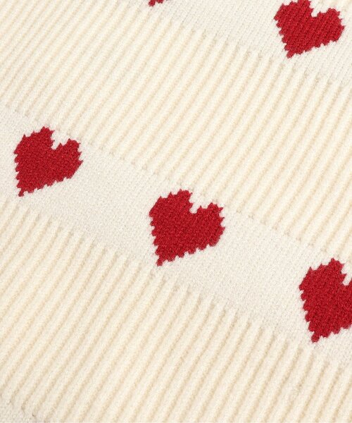 algy(アルジー)の「ハート柄BIGニット(ニット/セーター・キッズ・オフホワイト・XX-SMALL/X-SMALL/MEDIUM/SMALL)」の8枚目の写真