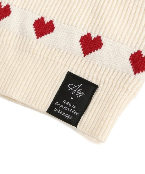 algy(アルジー)の「ハート柄BIGニット(ニット/セーター・キッズ・オフホワイト・XX-SMALL/X-SMALL/MEDIUM/SMALL)」の10枚目の写真