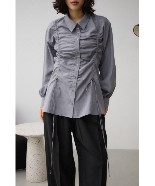 セール】フロントシャーリングシャツ（シャツ/ブラウス）｜AZUL BY