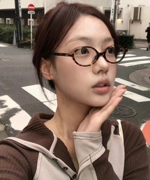 HALEY PESCA（ヘーリーペスカ）の「HALEY PESCA/オーバル　ギークスタイルメガネ（メガネ）」